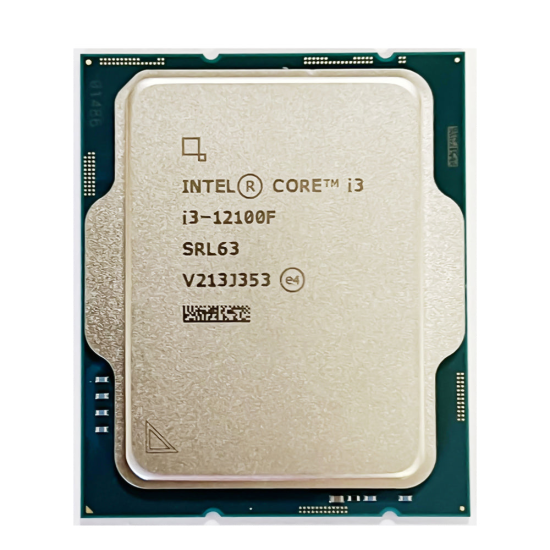 Intel Core i3-12100F LGA 1700 Processor 4-Core 8-Thread (Max Boost 4.30 GHz) - Tray